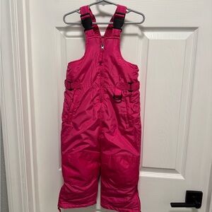 Toddler Pink Snow Bib